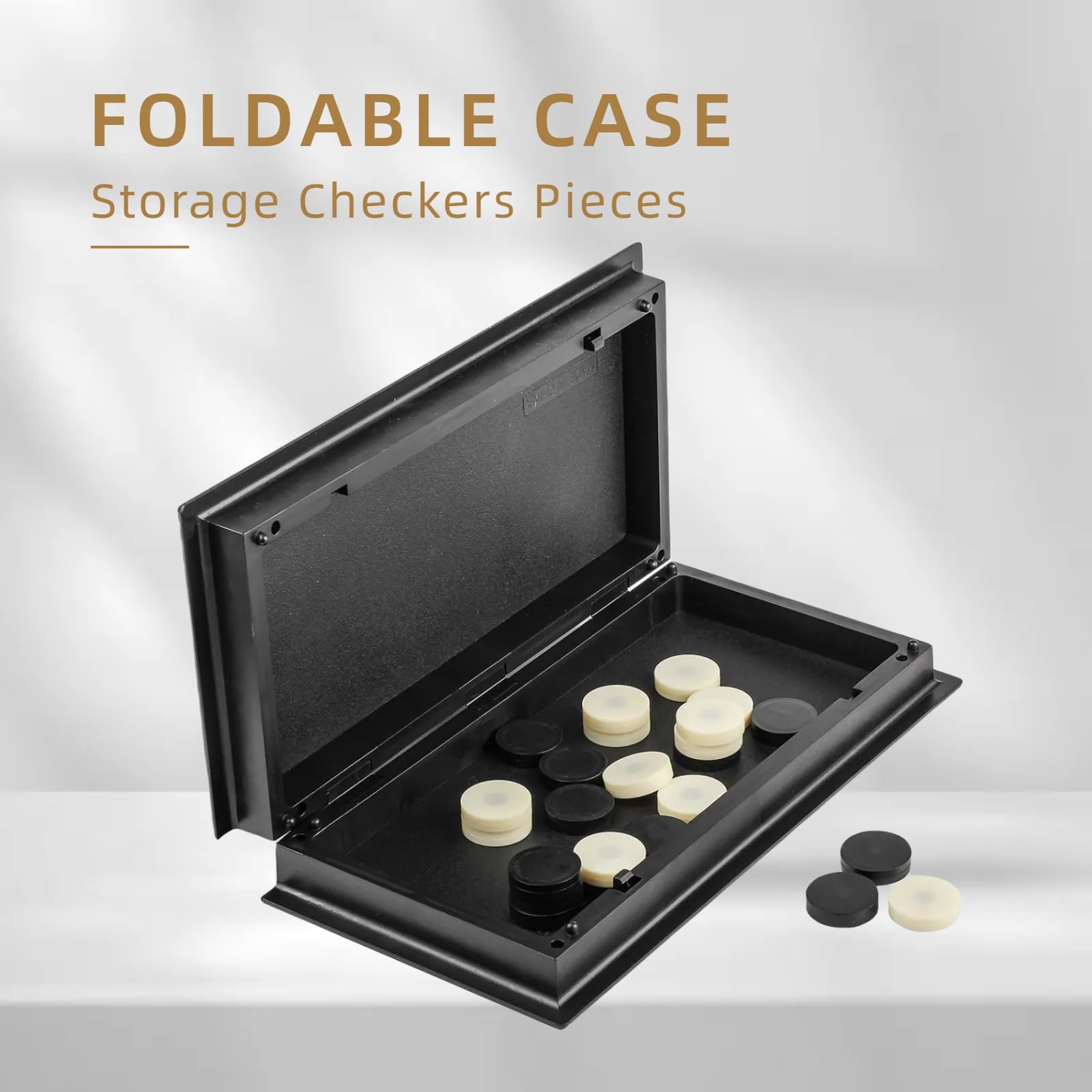 Amazon.com: Vikutu 9.7 inch Portable Mini Folding Travel Checkers